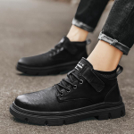 Meeste saapad V&auml;litingimustes Trendikad meeste Briti stiilis nahast kingad Meeste saapad T&ouml;&ouml; l&uuml;hikesed saapad 39