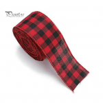 1 rull 2Mx5CM j&otilde;ululint punane must valge ruuduline j&otilde;uluvana auto juhtmega kingituste pakkimine meisterdamine k&auml;sit&ouml;&ouml; j&otilde;ulupuu kaunistus p&auml;rg kikis&otilde;lme meisterdamise lint