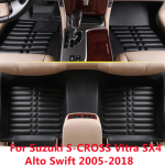3D veekindlad kohandatud auto p&otilde;randamatid eesmise ja tagumise p&otilde;randakatte stiil Suzuki Swift Alto SX4 Vitra S-CROSSile Swift 2005-2012 black