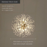 Moodne Crystal Dandelion Chandelier valgustusega ripplamp elutoa s&ouml;&ouml;gitoa kodukaunistamiseks 9 headlights