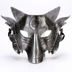 Halloweeni Libahundi Hundi Mask Peo Cosplay Kost&uuml;&uuml;mid Rekvisiidid Pool n&auml;gu Terror Karnevali Fancy Ball Mask h&otilde;be
