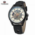 Forsining Style meeste mood vabaaja &otilde;&otilde;nsate mehaaniliste liigutustega veekindel automaatne mehaaniline k&auml;ekell GMT1019-10-A