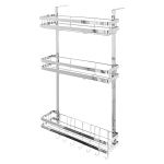 20KG kapiuksega k&uuml;lmkapp Multifunktsionaalne k&uuml;lmik S&auml;ilitusrest K&uuml;lmkapi riiul K&uuml;lgsein Ripphoidik K&ouml;&ouml;k Maitseaine Organiseerija Rippriiul 3 tasandit