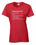 Fagotim&auml;ngija naiste unisex T-s&auml;rk Funny Joke Definition Music Fagot Cool S