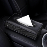 Kristallist Autokudede Kasti Teemantkudepaberi Karbi Rhinestone Kudede Kasti Kott Paberipuhastaja Dosaator Kodu Kontori Auto jaoks must