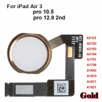 Avalehe nupp paindkaabliga iPad Pro 10.5 12.9 2nd Air 3 jaoks A1701 A1709 A1852 AA670 A1671 A1821 A2123 kodunupu painduv koost kuld
