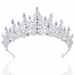Retro &uuml;mmargune pruudikrooni peakate Uus Pearl Diamond Cake Crown pulmakleit