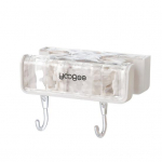 Mopihoidja Kahe otsaga mopiklamber, stantsivaba harjahoidja Ruumis&auml;&auml;stlik konksuga vannitoa korraldaja koju kasutamiseks