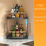 1 tk kahekihiline kolmnurkne riiul, maitseainete hoiustamisriiul, vannitoa du&scaron;inurga riiulid, k&ouml;&ouml;gi t&ouml;&ouml;pinna ja vannitoa jaoks Couple