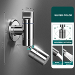 Messingist seinale paigaldatav &uuml;he auguga 360&deg; p&ouml;&ouml;ramine Vannitoa valamusegisti R&otilde;du veekraan Mop Basseini kraan Mini kraanikauss Bibcock hall