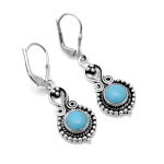 T&uuml;rkiissin v&auml;rvi v&auml;&auml;riskiviga k&otilde;rvar&otilde;ngad, massiivne 925 sterlingh&otilde;be, k&auml;sitsi valmistatud k&otilde;rvar&otilde;ngad, ehted, kingitus naistele ja t&uuml;drukutele E-1292 sinine