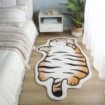 Multifilmi tiigrivaip Pehme kohev voodivaip libisemiskindel vannitoamatt Armsad loomakujulised vaibad Lastele Toakaunistused Karvased vaibad 40x100cm XS