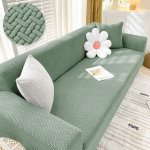 Jacquard Stretch diivani kate elutoa jaoks elastne spandex diivani kate Chaise Longue nurgadiivani katted 1Pc 2-seat 145-185cm gray