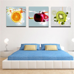 1 komplekt 3 TK l&otilde;uendit Kaasaegne kodu magamistuba Kontori seinakaunistus Kunstmaal Pilt Puuviljad Print