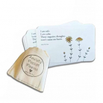 1 komplekt Poeet Card koos hoiukotiga Stress &Auml;revus Leevendus Positiivne Elu Emotsioon Toetus Kinnitus Luulekaardi komplekt Lastele T&auml;iskasvanutele Kingitus