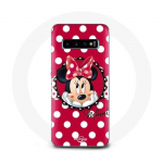 &Uuml;mbris Samsung Galaxy S10 Plus Minnie Mouse Cartoon Red jaoks