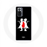 Coque pour Xiaomi Redmi Note 10 Pro Hunter x Hunter Manga Logo Noir