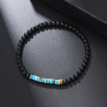 Uus minimalistlik 4 mm helmestega k&auml;ev&otilde;ru Unisex Emperor Onyx v&auml;ikesest kivist k&auml;ev&otilde;ru meditatsiooni joogaharjaga k&auml;ev&otilde;ru, paar Brazalete pulsera