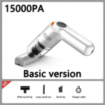 Uus 15000PA juhtmeta kodutolmuimeja USB-laadimisega 120 W kaasaskantav puhastusseade Mini m&auml;rg- ja kuivtolmuimeja majapidamisauto valge