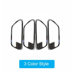 4 tk / komplekt s&uuml;sinikkiust auto ukse k&auml;epideme kleebiste kaunistus BMW 3. seeria F30 3GT F34 2013-18 auto interj&ouml;&ouml;ri h&auml;&auml;lestamise tarvikutele 3 Colors Style