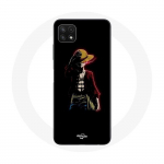 Coque pour Samsung Galaxy A22 5G One Piece Manga Anime Luffy Fond Noir - Maniacase