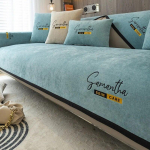 Four Seasons universaalne &scaron;enillist diivani r&auml;tikukate diivanipadi, &uuml;hev&auml;rviline diivani kate Puuvill, libisemiskindel k&auml;etugi r&auml;tikuga padjap&uuml;&uuml;r 70x70cm 1pcs