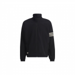 Adidas Originals Trefoil Logo Print Triibuline Stand Collar Zip Jacket Meeste Joped Mustad HM1868 XXL
