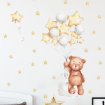 Multifilmi Bear Cloud Stars &otilde;hupallide seinakleebised lastetoale beebitoa kaunistamise kleebised