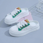 Moodsad suvised v&auml;ikesed valged kingad, naiste Korea v&auml;ljaanne, mitmek&uuml;lgne paksu tallaga Baotou poolsussid, naiste vabaajajalatsid 35