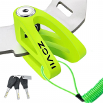 Disc Brake Lock,10 mm Locking Pin Anti-Theft Alloy Steel Weight Type V Shape Design,Applicable to Motorcycle Electric Bicycle Scooter,Fluorescent fluorestseeruv roheline v&auml;rv