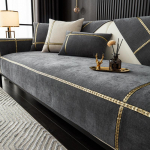 Universaalne &scaron;enillist diivani r&auml;tikukate Diivanipadi, &uuml;hev&auml;rviline diivanikate Puuvill, libisemiskindel k&auml;etoe r&auml;tik Four Seasons 70x70cm sinine