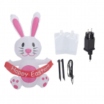 Blow Up Rabbit 210T pol&uuml;esterkiud 4 jalga armas IP44 veekindel LED koos puhuriga veekindla t&auml;ispuhumisega EU Plug 220?240V
