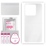 apgo Ultra Clear Protective Skin Sticker for the back compatible with Infinix Smart 7, Wrap Film, Hydrogel Film, Flexible, Soft TPU with positioning l