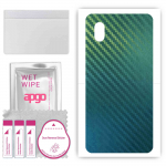 apgo Protective Skin Sticker for the back compatible with Alcatel 1B (2020), Wrap Film, Foil, Vinyl - Pattern Carbon Chameleon CAKA1