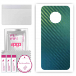 apgo Protective Skin Sticker for the back compatible with Nokia C200, Wrap Film, Foil, Vinyl - Pattern Carbon Chameleon CAKA1