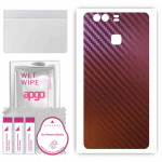 apgo skin sticker film foil vinyl for the BACK compatible with Huawei P9 Plus, scratch-resistant, easy to install - Carbon Chameleon CAKA5
