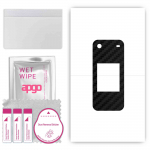 apgo Protective Skin Sticker for the back compatible with Nokia 2780 Flip, Wrap Film, Foil, Vinyl - Pattern Carbon Black