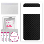 apgo Protective Skin Sticker for the back compatible with Google Pixel 8 Pro, Wrap Film, Foil, Vinyl - Pattern Carbon Black