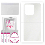 apgo Protective Skin Sticker for the back compatible with Realme C53, Wrap Film, Foil, Vinyl - Pattern Matte Transparent