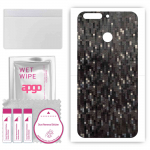 apgo Protective Skin Sticker for the back compatible with Honor 8 Pro Honor V9, Wrap Film, Foil, Vinyl - Pattern Carbon Black Pixel