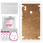 apgo Protective Skin Sticker for the back+sides compatible with Honor 8X, Full Wrap Film, Foil, Vinyl - Pattern Rusty Copper