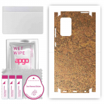 apgo Protective Skin Sticker for the back+sides compatible with Samsung Galaxy A72 5G, Full Wrap Film, Foil, Vinyl - Pattern Rusty Copper