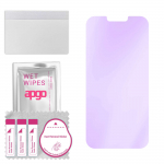 apgo Anti-Blue 9H Hybrid protective glass compatible with Apple iPhone 14 Plus, flexible nano glass, great replacement for tempered glass, scratch-res