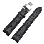 Ehtsa nahast k&auml;ev&otilde;ru kumer otsaga kellarihm 20mm citizen BL9002-37 05A BT0001-12E 01A jaoks kellarihm 21mm kellarihm 22mm 21mm black