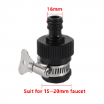 Universaalne kraaniadapter 16 mm toruveekraani kiir&uuml;hendus 1/2 voolik autopesu aia kastmisvee pistikud