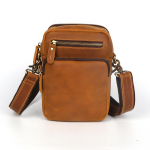 Meeste &Otilde;lakott, Ehtne Nahk, Meeste Kott, Vertikaalne V&auml;ike Crossbody Kott, &Uuml;lemine Kiht Lehma Nahk, Crazy Horse Retro Kott