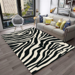 3D V&auml;rviline Sebra Triipude Mustriga Vaip Kodu Elutuppa, Magamistuppa, Diivani ette, Uksematt Dekoratsioon, Laste M&auml;nguala Vaip, Libisemiskindel P&otilde;randamatt 80x120cm