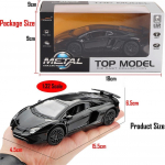 1/32 skaala sulamist kogutav Black Lambor LP750-4 m&auml;ngus&otilde;iduki tagasit&otilde;mmatav survevalatud automudel koos tulede ja heliga 1/32-Size:15.5*6.5*4.5cm must
