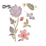 Lillel&uuml;liti kleebis Eemaldatav isekleepuv veekindel PVC elutuba vannitoa valgusl&uuml;liti seinakontakti pistikupesa kaunistuskleebis Flower