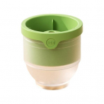 &Uuml;mmargune j&auml;&auml;pallimasin Silikoonist j&auml;&auml;vorm viskikokteilide jaoks Bourbon Sphere j&auml;&auml;kuubikualus BPA-vaba kergesti vabastatav virnastatav k&ouml;&ouml;k h&auml;davajalik sinine